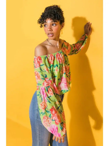 The Swept Away Blouse- Anicoletta's Boutique | Fashion Forward Luxury Women's Clothing