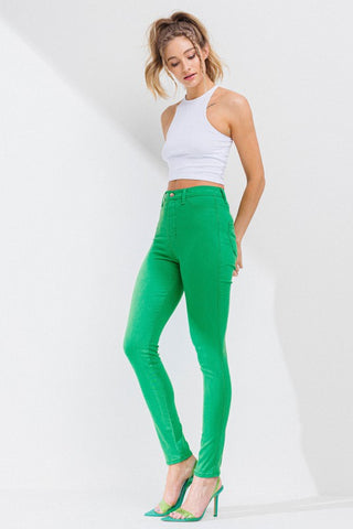 Vibrant High Waisted Classic Tencel Skinny Jean- Anicoletta's Boutique | Fashion Forward Luxury Women's Clothing