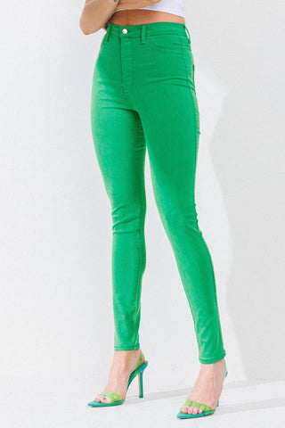 Vibrant High Waisted Classic Tencel Skinny Jean- Anicoletta's Boutique | Fashion Forward Luxury Women's Clothing