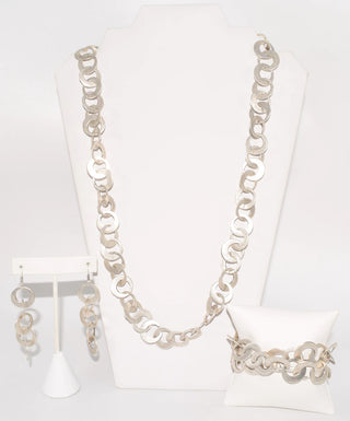 Silver Three Piece Turkish Set- Anicoletta's Boutique | Fashion Forward Luxury Women's Clothing