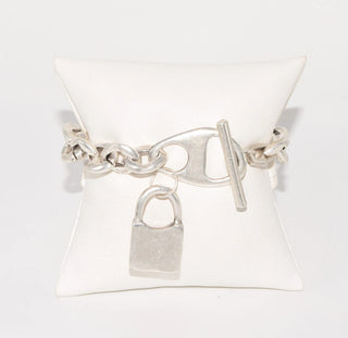 Silver Matte Turkish Bracelet- Anicoletta's Boutique | Fashion Forward Luxury Women's Clothing