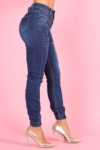 Anicoletta's Denim High Waisted Jeans- Anicoletta's Boutique | Fashion Forward Luxury Women's Clothing