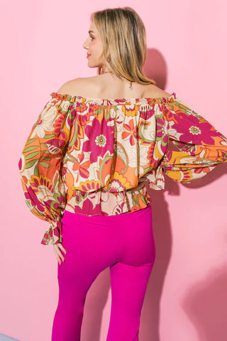 The Winston Floral Blouse- Anicoletta's Boutique | Fashion Forward Luxury Women's Clothing