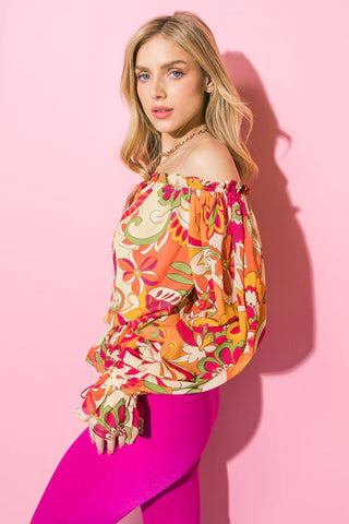 The Winston Floral Blouse- Anicoletta's Boutique | Fashion Forward Luxury Women's Clothing