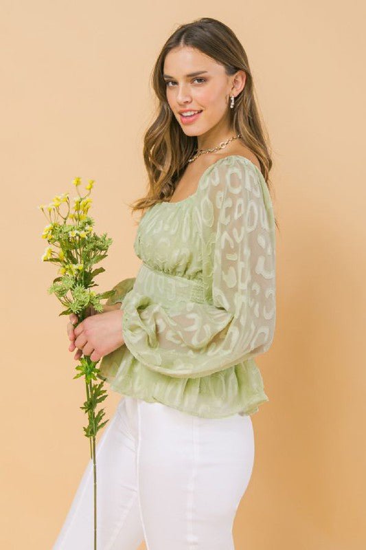 The Jacquard Woven Top- Anicoletta's Boutique | Fashion Forward Luxury Women's Clothing