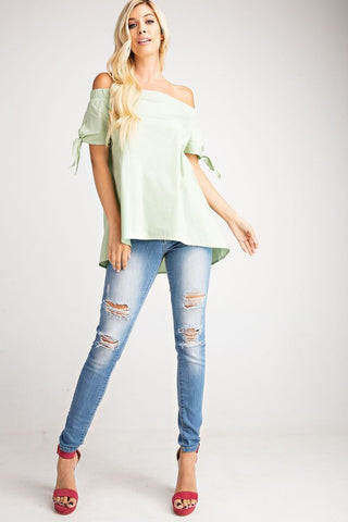 The Anicoletta's Off Shoulder Top- Anicoletta's Boutique | Fashion Forward Luxury Women's Clothing