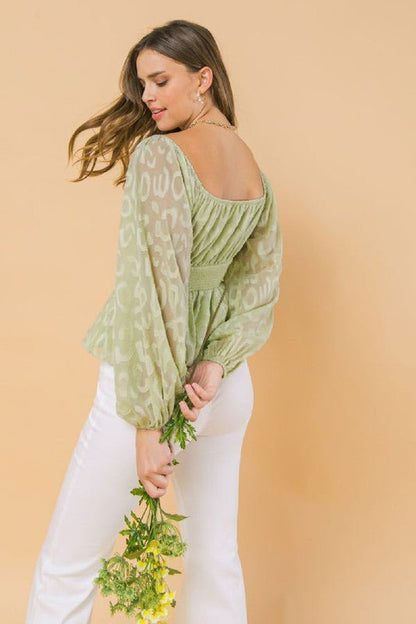 The Jacquard Woven Top- Anicoletta's Boutique | Fashion Forward Luxury Women's Clothing